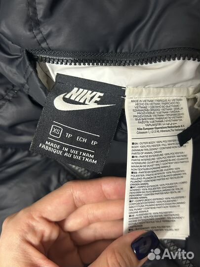 Пуховик демисезонный nike двусторонний