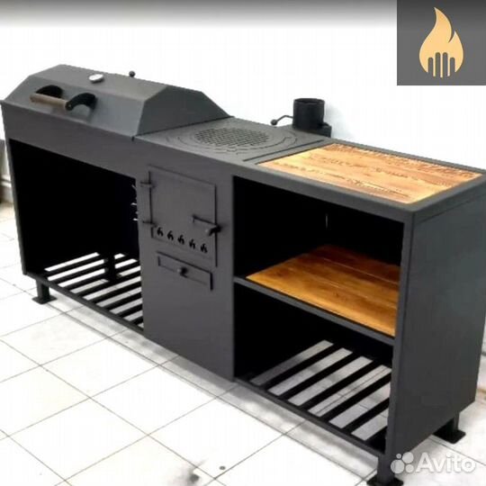 Мангал с крышей 4в1