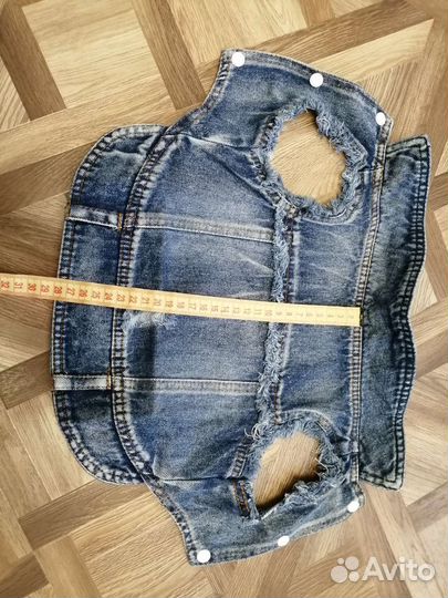 Жилет джинсовый для собаки