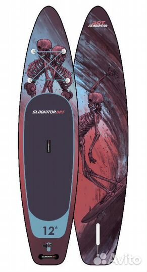 SUP Board gladiator ART 12.6 красный/синий