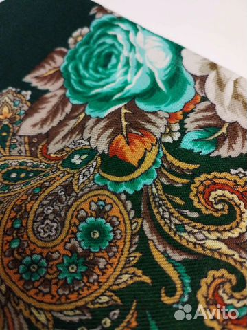 Снуд из павловопосадского платка. Ручная работа