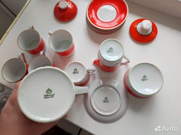 Сервиз кофейный, фарфор ГДР