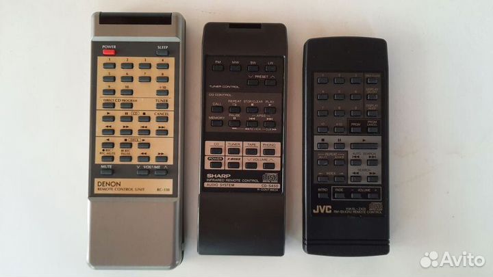 Аудио пульты ду Kenwood, JVC, Sharp