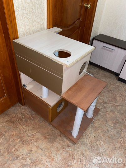 Когтеточка домик для кошки бу