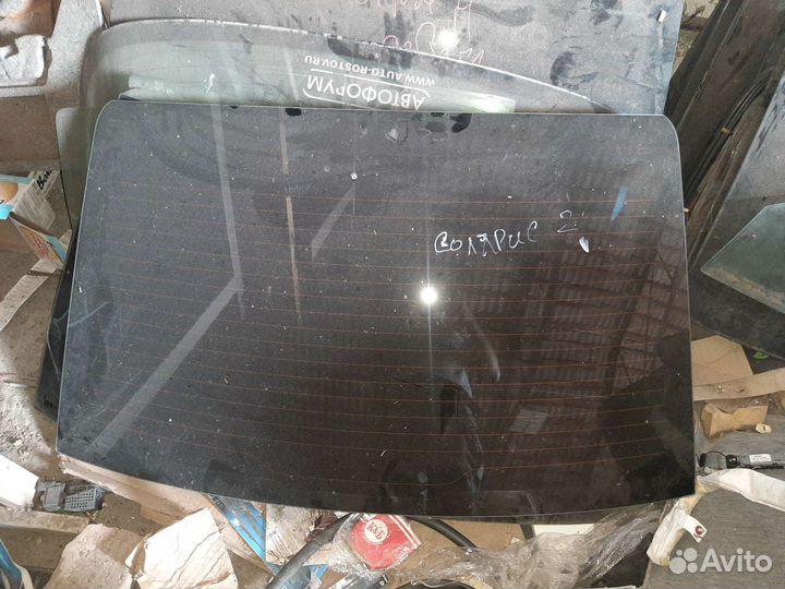 Заднее стекло hyundai solaris 2