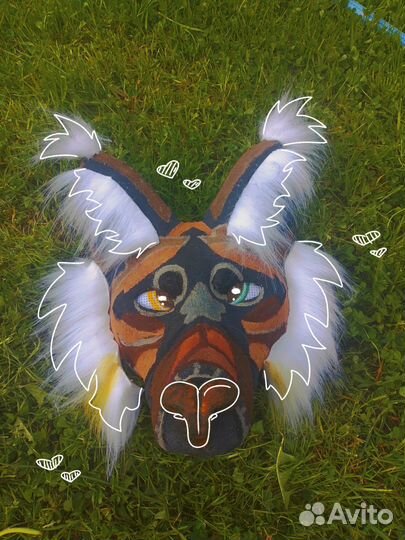 Маска собаки для квадробики