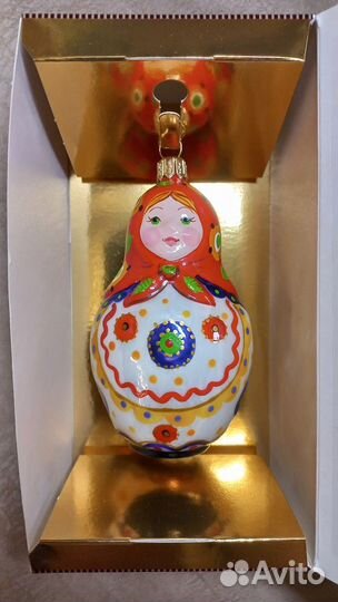 Ёлочная игрушка Матрёшка Весёлый переполох Ариель