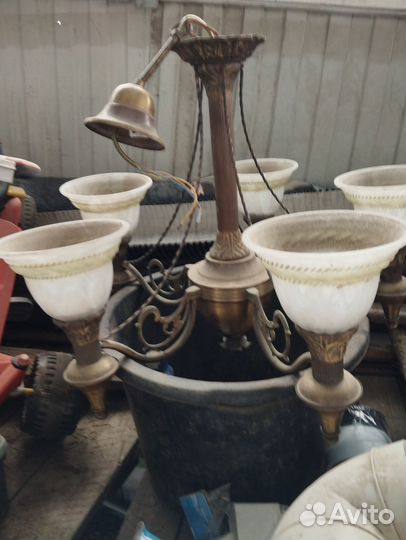 Люстра бронза