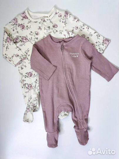 Комплект слипов 62 для новорожденных