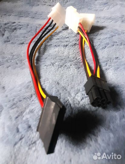 Переходники molex(f) - SATA, molex x2 (f) - 6pin