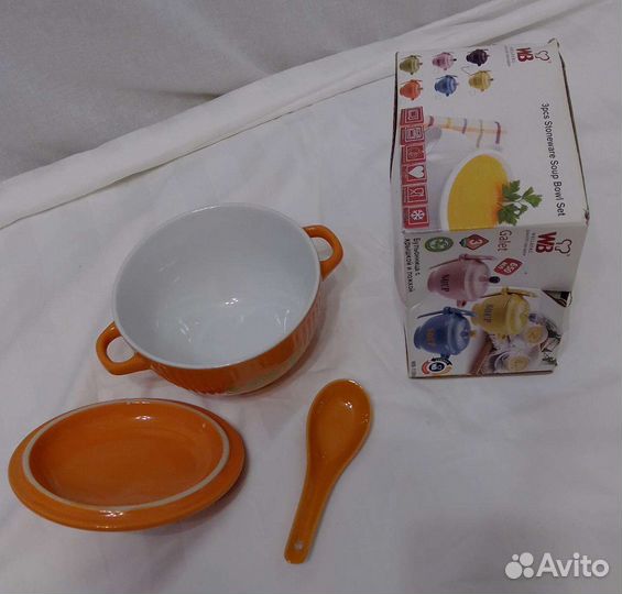 Бульонница фарфор новый