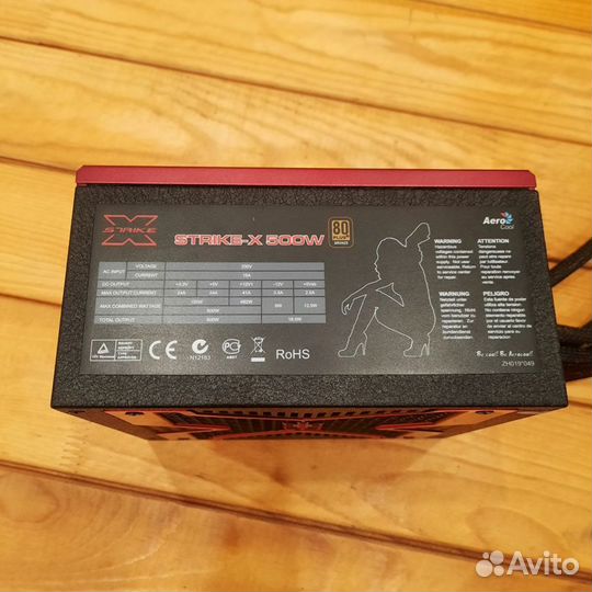 Блок питания AeroCool strike-X 500watt/bronze80+