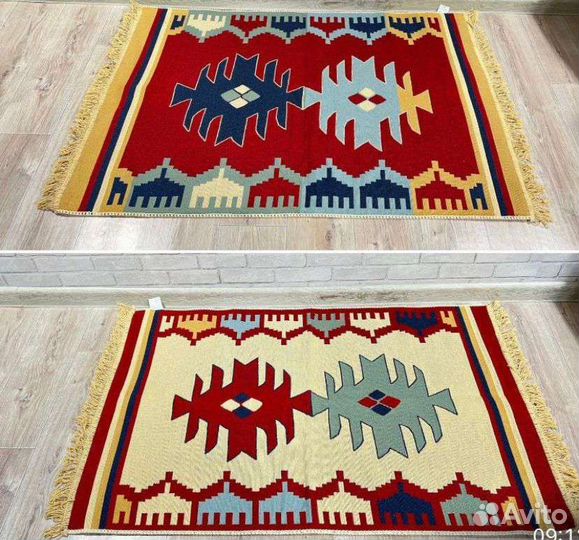 Хлопковый двусторонний ковёр