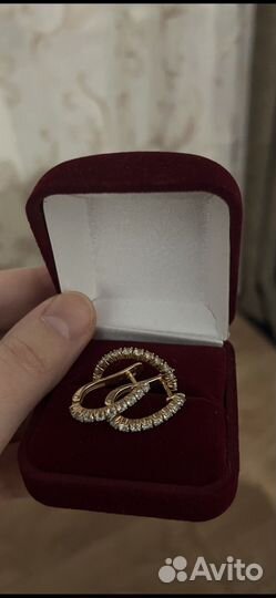 Серебрянные серьги и кольцо 925 с топазами