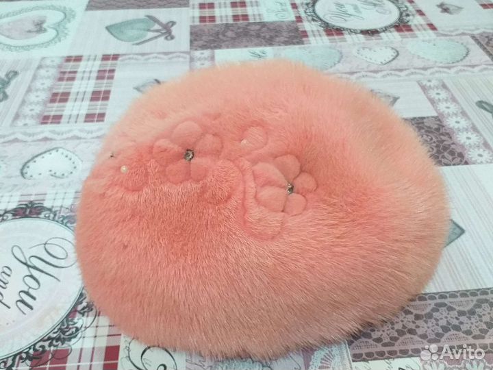 Беретка женская норковая Б/У