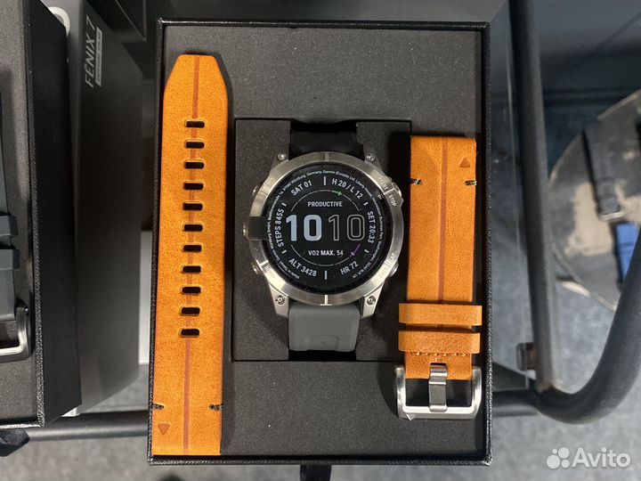 Часы Garmin Fenix 7 Pro Sapphire Solar + карты