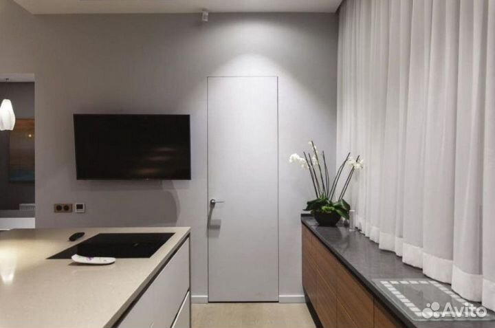 Скрытые межкомнатные двери под покраску