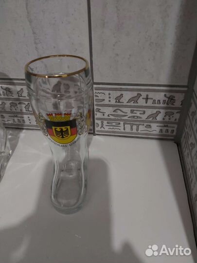 Коллекционный пивной стакан сапог (Германия)