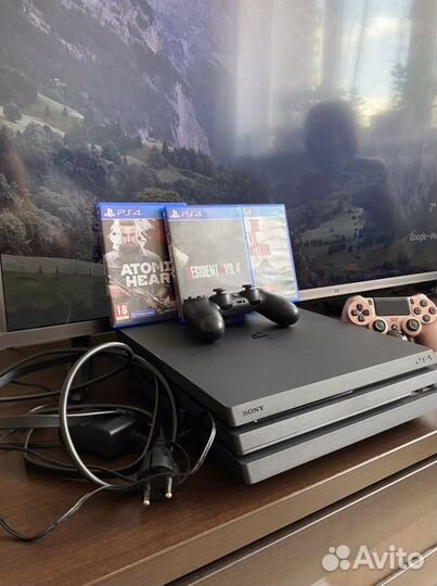 Sony playstation 4 PS4 pro 1tb с играми