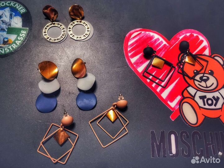 Серьги набором 3 лота