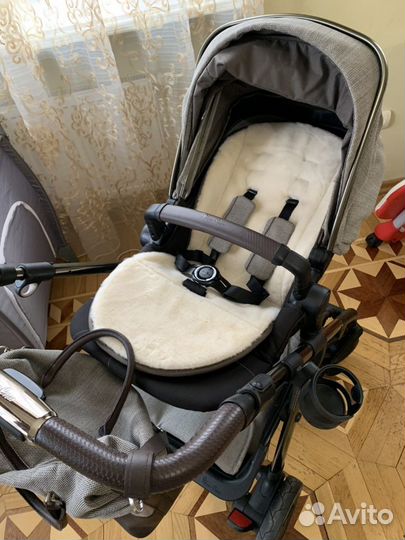 Коляска 2 в 1 Silver Cross Pioneer Eton Grey (Spec