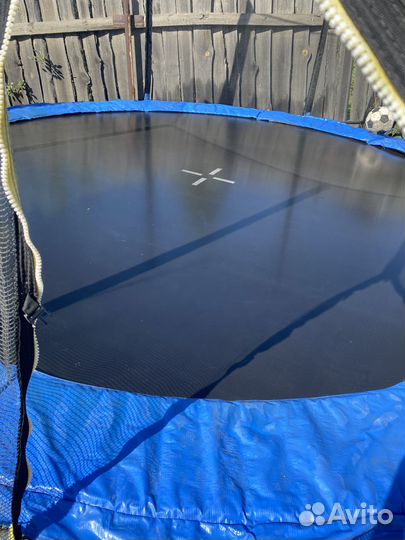 Батут уличный с сеткой диаметр 366см