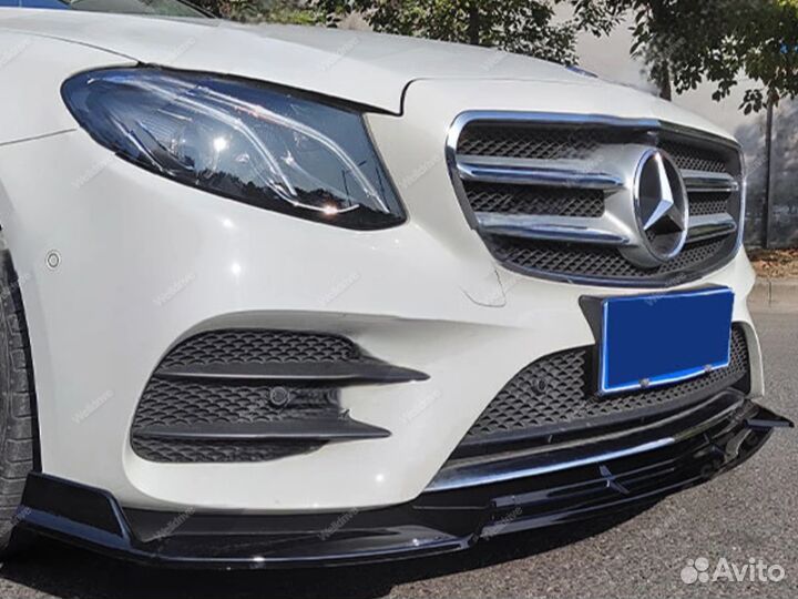 Сплиттер передний Mercedes W213 C238 AMG рест