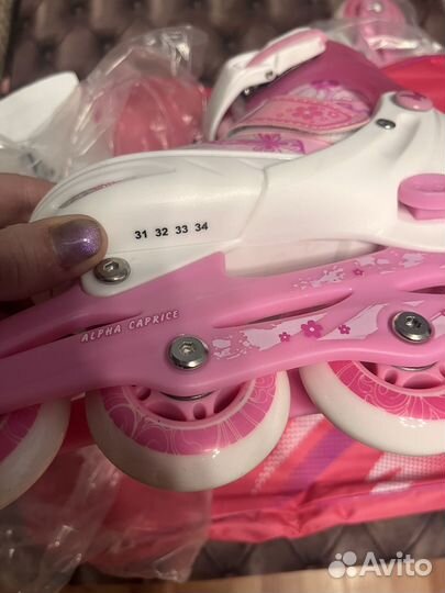 Роликовые коньки детские раздвижные