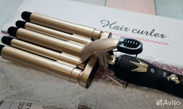 Плойка для завивки волос пятиволновая