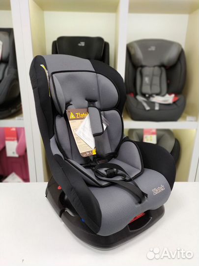 Автокресло 0-18кг с регулировкой Galleon Lux серый