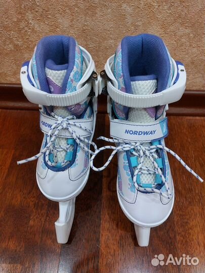 Коньки раздвижные детские Nordway Slide р.26-31