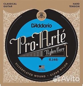 Струны нейлон D'addario EJ46 Hard Tenson