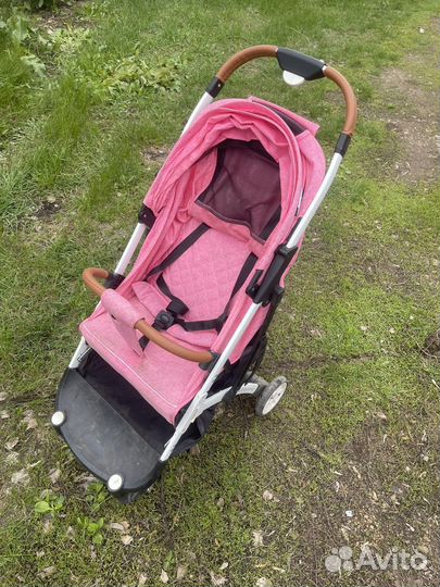 Коляска yoya plus 3 розовая