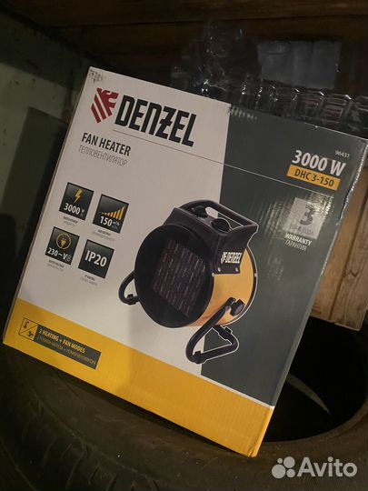 Тепловая пушка denzel 3000
