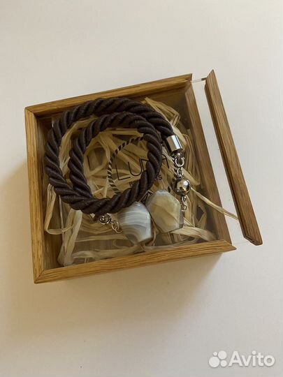 Браслет с агатом (15 см)