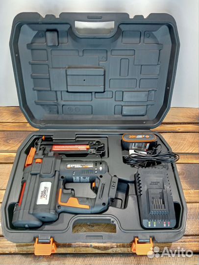 Аккумуляторный степлер (нейлер) worx WX844