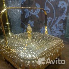 Большая эксклюзивная шкатулка позолота. Винтаж