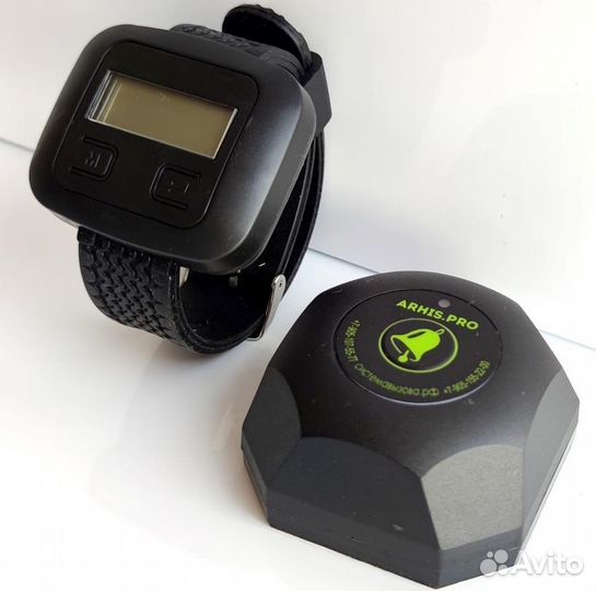 Кнопка вызова официанта Бургер и часы пейджер