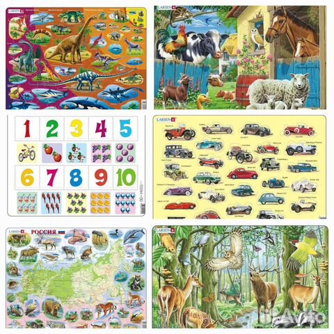Пазлы larsen большие в ассортименте