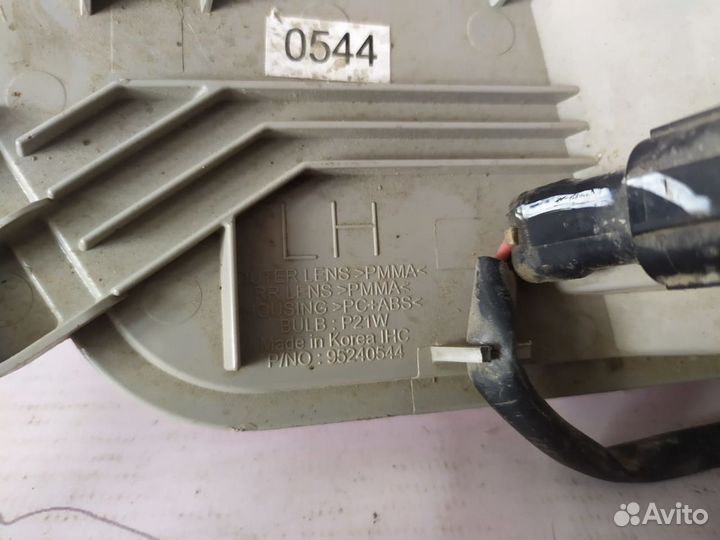 Фонарь задний противотуманный левый