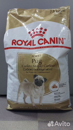 Корм для собак роял канин для Мопсов 7,5 кг
