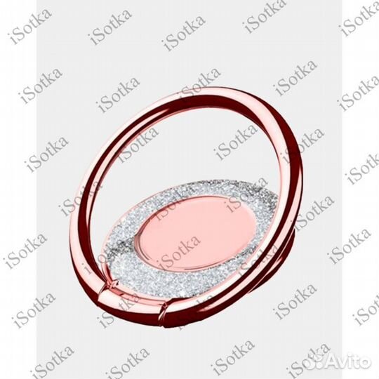 Попсокет Цветок с кольцом со стразами цвета в ассо