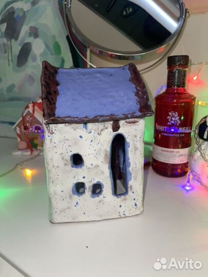 Керамический домик (подсвечник)