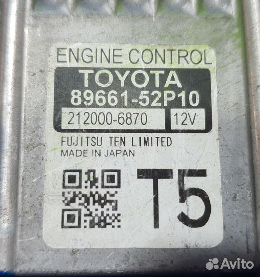 Блок управления двс Toyota Ractis