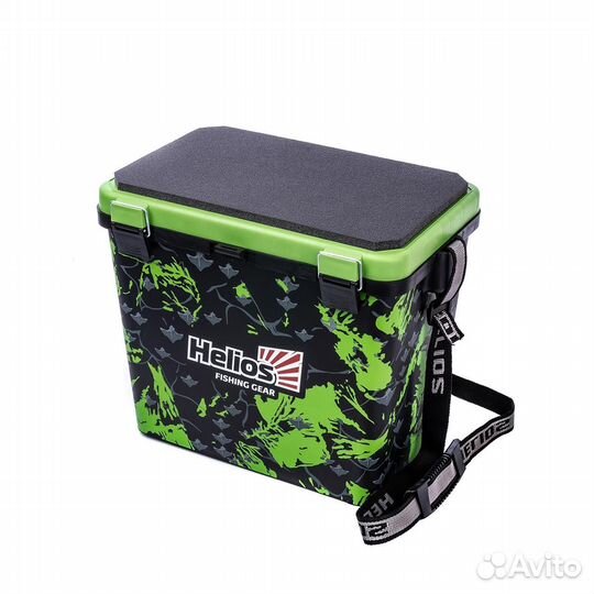 Ящик рыболовный зимний shark односекционный салат