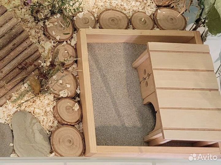 Купалка для хомяка/ Деревянный ящик