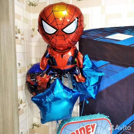 Декор для дня рождения в тематике Человек-паук