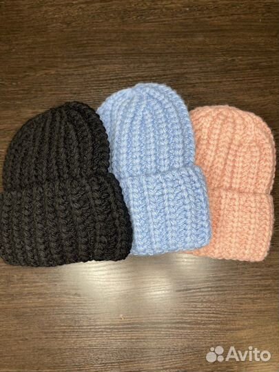 Шапка зимняя женская вязанная