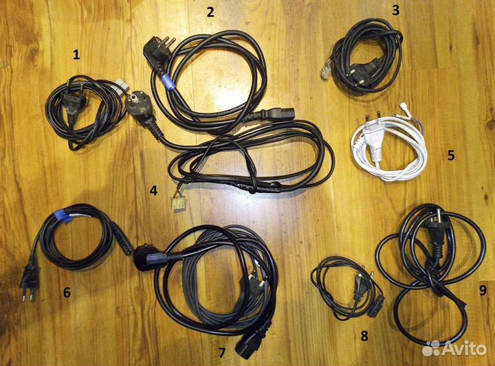 Кабели питания шнуры с вилкой