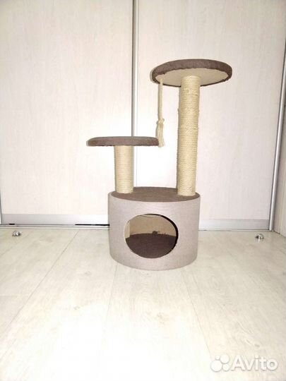 Когтеточка домик для кошки, кошачий туалет